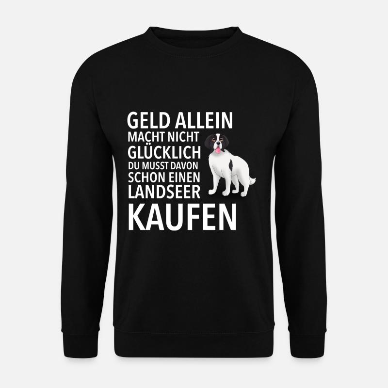 Landseer Glücklich - Landseer - Unisex Pullover - Schwarz