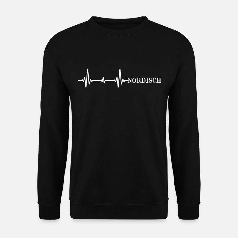 Nordisch Kapitän moin moin küstenkind - Unisex Pullover - Schwarz