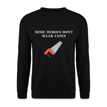 Idée cadeau Craftsman Hero Heroes - Sweat-shirt Unisexe - noir - Devant - Alina (178cm) & Michal (187cm)