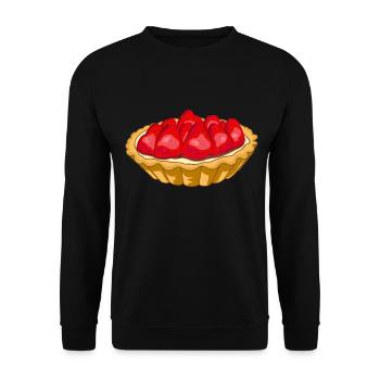 Strawberry tart - Unisex Sweatshirt - black - Front - Alina (178cm) & Michal (187cm)