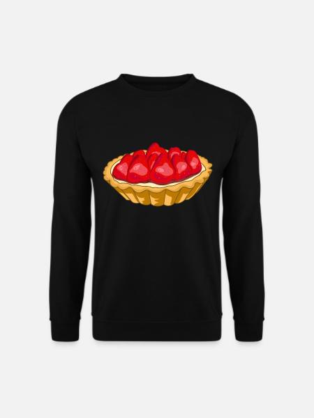 Erdbeer-Tarte - Unisex Pullover - Schwarz