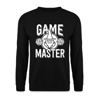 Games Master Role Playing Dice Druid Wizard - Unisex Sweatshirt - black - Front - Alina (178cm) & Michal (187cm)