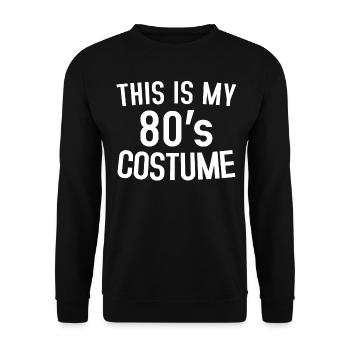 80s look - Unisex Sweatshirt - black - Front - Alina (178cm) & Michal (187cm)