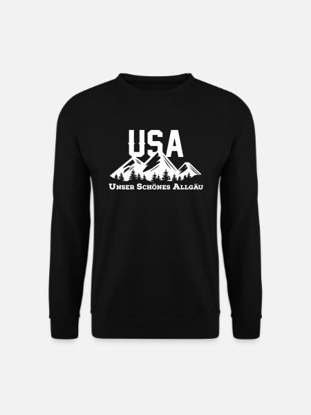 Allgäu bjerge USA Alper vandre hjemland - Unisex sweater - sort