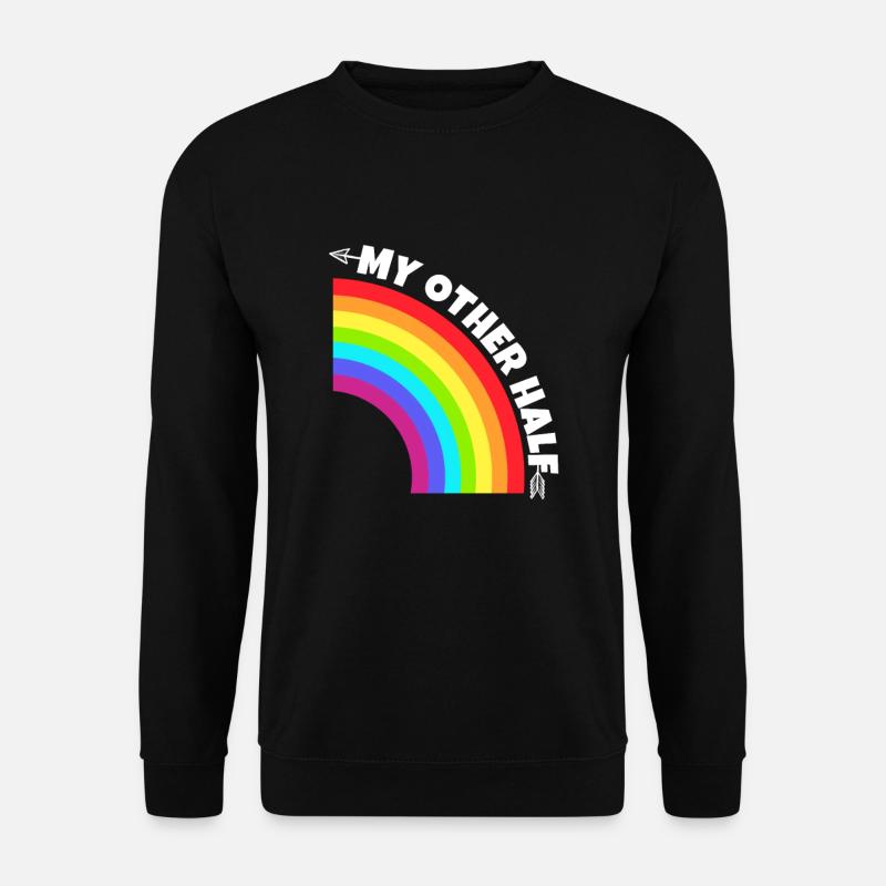 Homosexuelles Paar mein anderes halbes Geschenk - Unisex Pullover - Schwarz