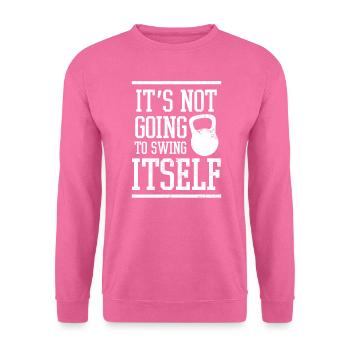 Kettlebell ça ne va pas se balancer cadeau - Sweat-shirt Unisexe - rose - Devant