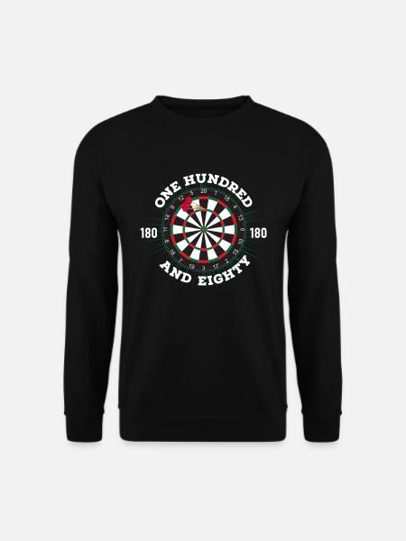 DART ONE UNDRED EIGHTY DARTS 180 - Unisex Pullover - Schwarz