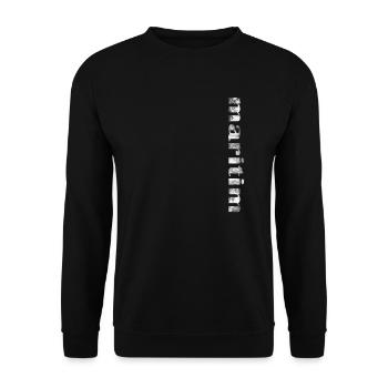 maritime - Unisex Sweatshirt - black - Front - Alina (178cm) & Michal (187cm)