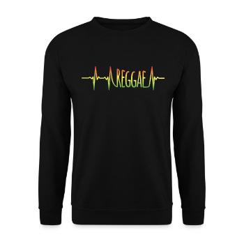 Pulse Reggae Jamaica Shirt Gift - Sweat-shirt Unisexe - noir - Devant - Alina (178cm) & Michal (187cm)