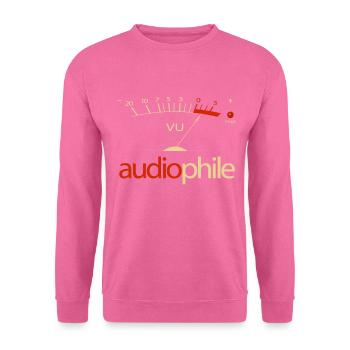 VU Meter Hi-Fi Vintage Stereo Audiophile - Unisex Pullover - Pink - Vorne