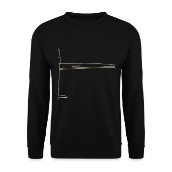 glider - Unisex Sweatshirt - black - Front - Alina (178cm) & Michal (187cm)
