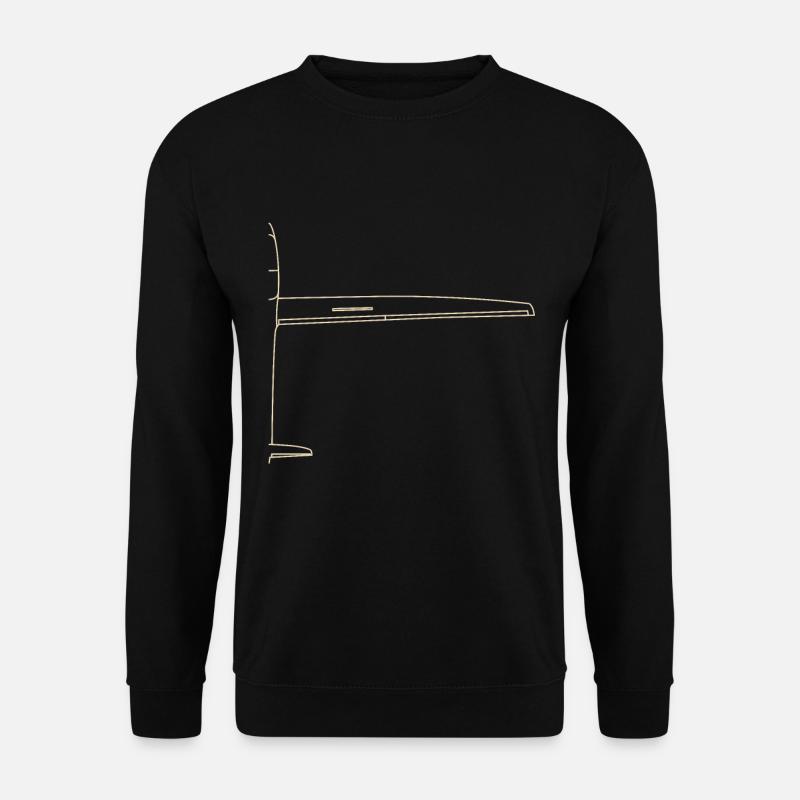 Segelflugzeug - Unisex Pullover - Schwarz