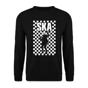 Cool Ska Music Reggae Tea - Unisex Sweatshirt - black - Front - Alina (178cm) & Michal (187cm)