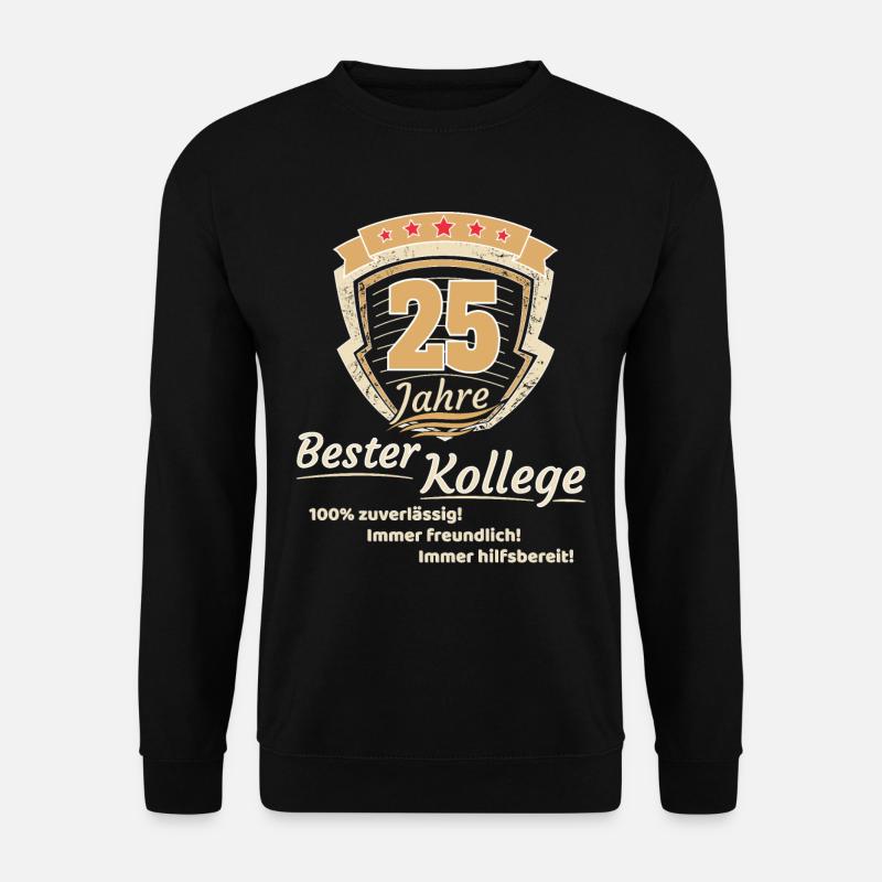 25 Jahre bester Kollege - Unisex Pullover - Schwarz