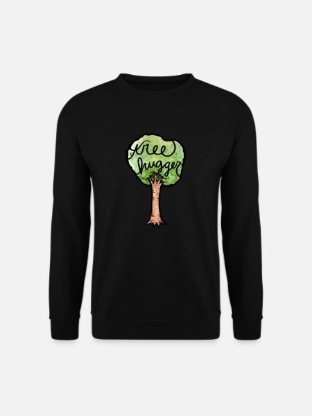 tree hugger - Unisex Sweatshirt - black