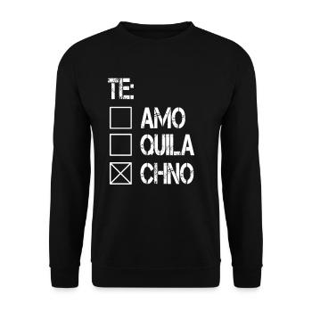 Techno - Sweat-shirt Unisexe - noir - Devant - Alina (178cm) & Michal (187cm)