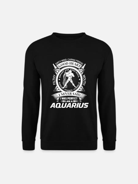 Sternzeichen Wassermann - zodiac aquarius - Unisex Pullover - Schwarz