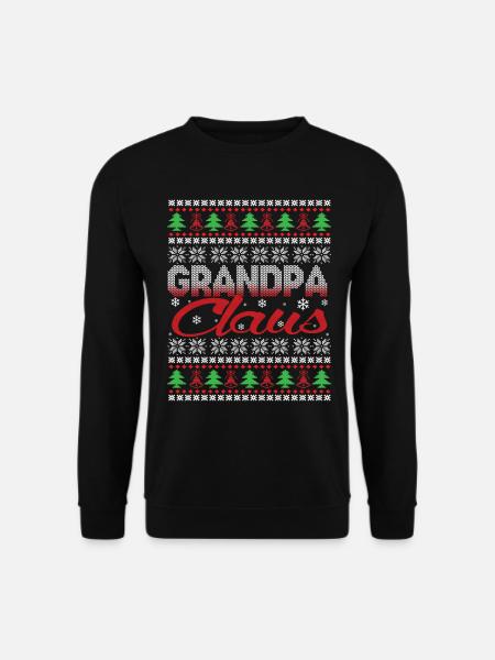 Ugly Christmas sweater für Grandpa Claus - Unisex Pullover - Schwarz