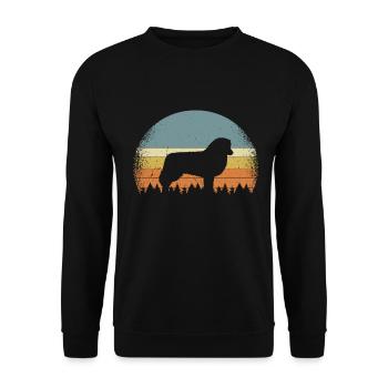 Berger australien de berger australien - Sweat-shirt Unisexe - noir - Devant - Alina (178cm) & Michal (187cm)