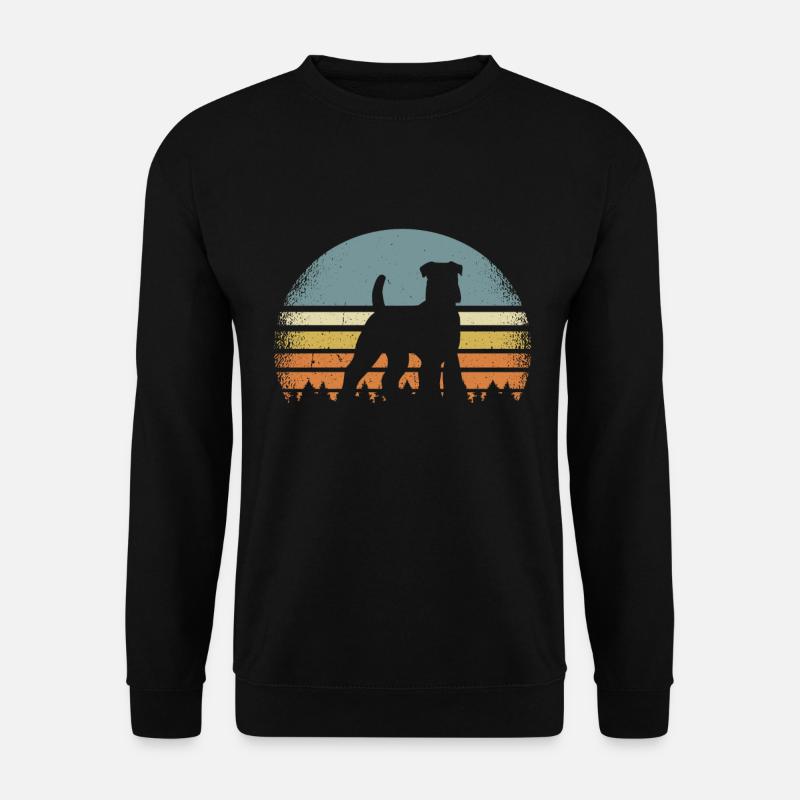 Airedale Terrier - Unisex Pullover - Schwarz