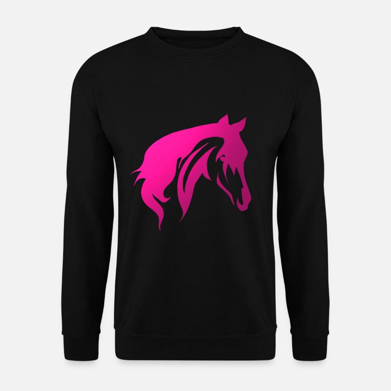 Pferde, Reiten, Dressur, Reitmode, Mädchen, Frauen - Unisex Pullover - Schwarz