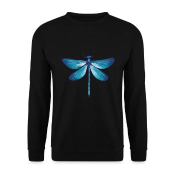 Dragonfly Dragonflies Insects Nature Entomologist Biologist - Unisex Sweatshirt - black - Front - Alina (178cm) & Michal (187cm)