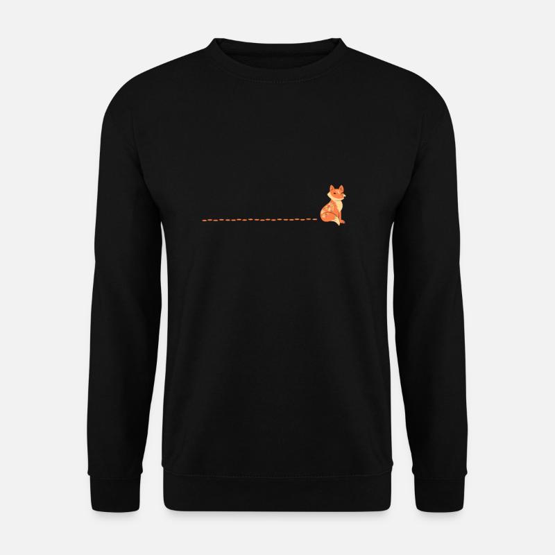 Fuchs Waldtiere Umweltschutz - Unisex Pullover - Schwarz