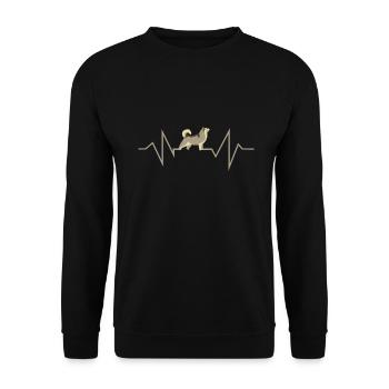 Husky chien sibérien chien huskies chien huskies chien huskies propriétaire de chien - Sweat-shirt Unisexe - noir - Devant - Alina (178cm) & Michal (187cm)