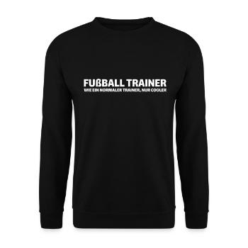 football coach - Unisex Sweatshirt - black - Front - Alina (178cm) & Michal (187cm)