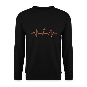 Carotte Carotte Carottes Carottes betteraves - Sweat-shirt Unisexe - noir - Devant - Alina (178cm) & Michal (187cm)