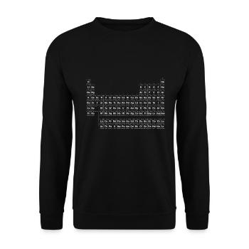 periodic table - Unisex Sweatshirt - black - Front - Alina (178cm) & Michal (187cm)
