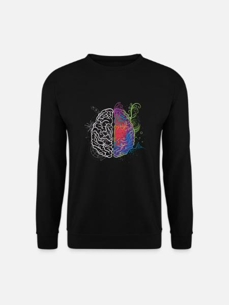 brain - Unisex Sweatshirt - black