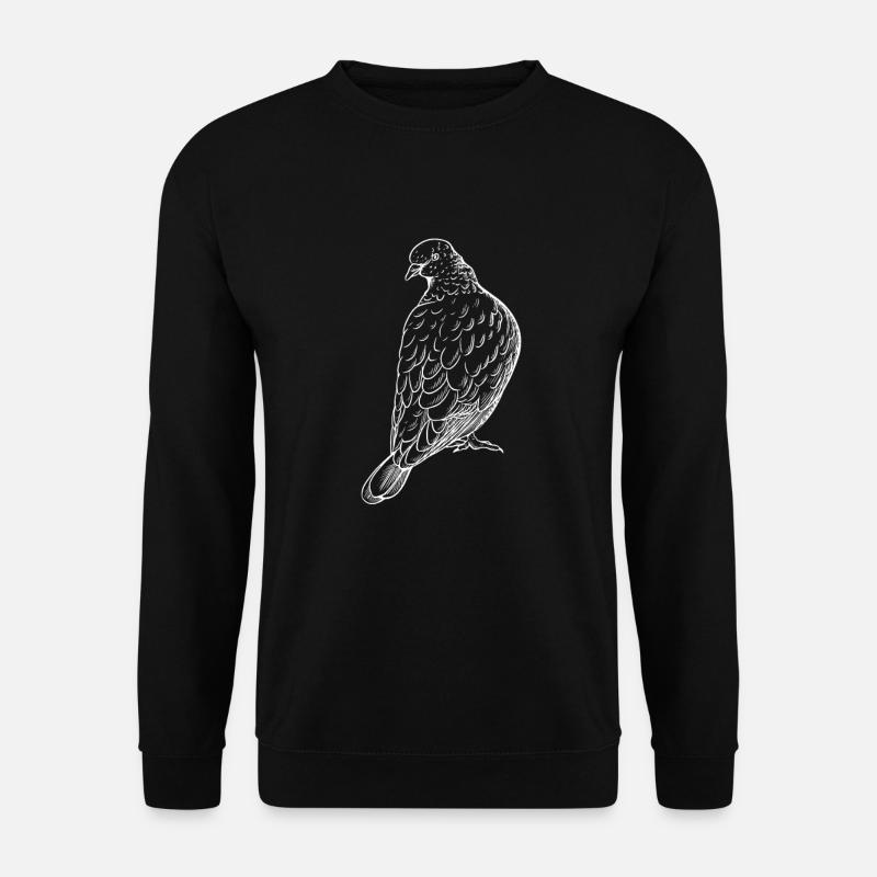 Taube Taubenzüchter Brieftauben Vögel Taubenzucht - Unisex Pullover - Schwarz