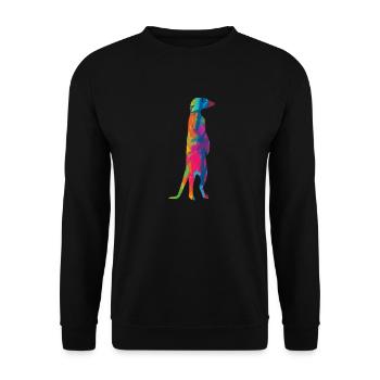 Suricates - Sweat-shirt Unisexe - noir - Devant - Alina (178cm) & Michal (187cm)