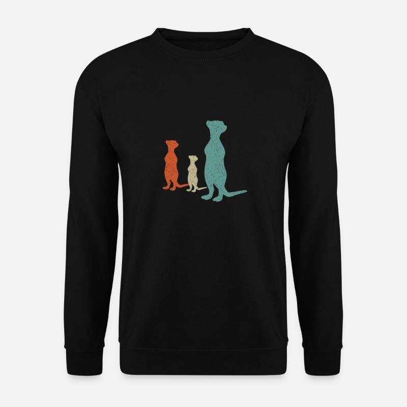 Erdmännchen - Unisex Pullover - Schwarz