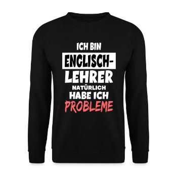 Lehrer Geschenke Lehrerinnen Geschenkideen für - Unisex Pullover - Schwarz - Vorne - Alina (178cm) & Michal (187cm)