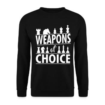 Chess weapons of your choice - Unisex Sweatshirt - black - Front - Alina (178cm) & Michal (187cm)