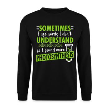 Biologe Chemiker Wissenschaftler Forscher - Unisex Pullover - Schwarz - Vorne - Alina (178cm) & Michal (187cm)