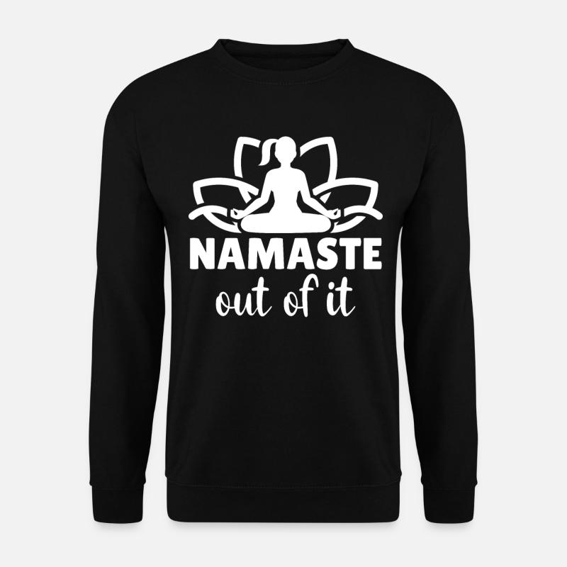 Namaste Yoga Meditation - Unisex Pullover - Schwarz