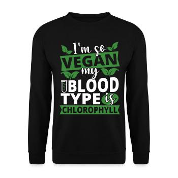 Veganer Spruch Vegane Lebensweise - Unisex Pullover - Schwarz - Vorne - Alina (178cm) & Michal (187cm)