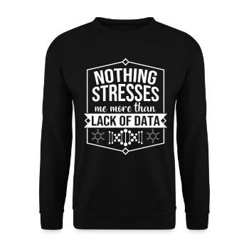 Wissenschaftler Forscher lustiger Spruch Geschenk - Unisex Pullover - Schwarz - Vorne - Alina (178cm) & Michal (187cm)