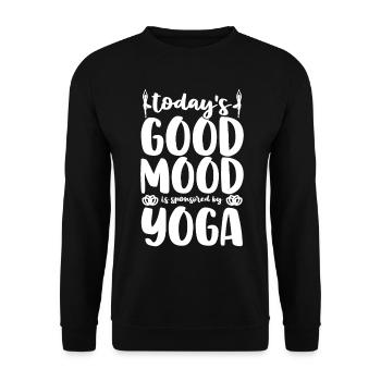 Dicton de spiritualité de yoga - Sweat-shirt Unisexe - noir - Devant - Alina (178cm) & Michal (187cm)