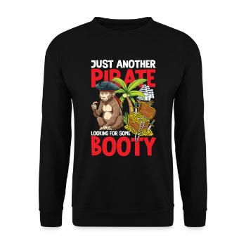 Just Another Pirate Looking For Some Booty - Unisex Pullover - Schwarz - Vorne - Alina (178cm) & Michal (187cm)
