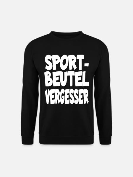 Sportbeutel Vergesser Sportunterricht für Schüler - Unisex Pullover - Schwarz