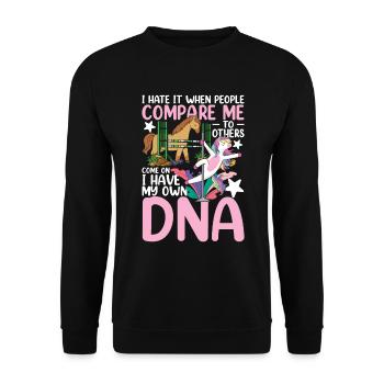 I Hate It When People Compare Me To Others - Unisex Pullover - Schwarz - Vorne - Alina (178cm) & Michal (187cm)