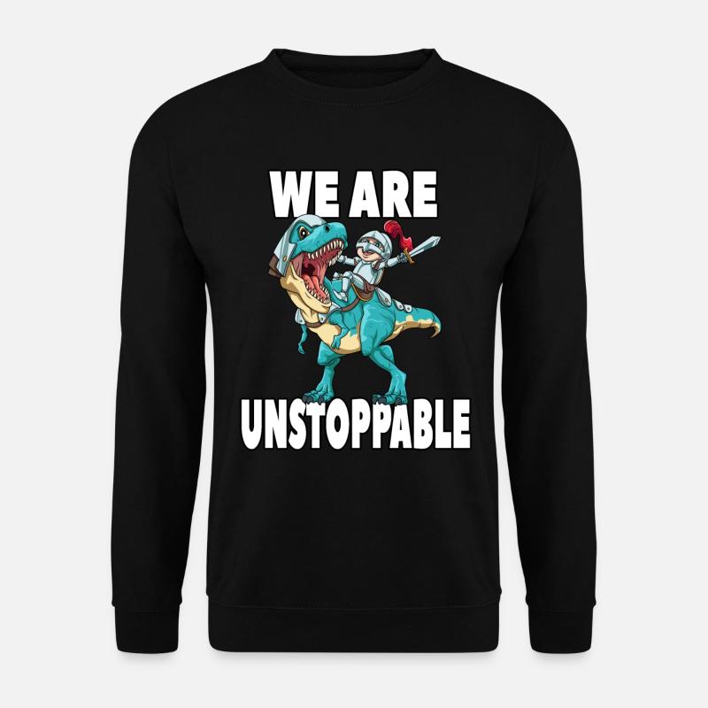 Brachiosaurus Dinosaurier Astronaut Dino Langhals - Unisex Pullover - Schwarz