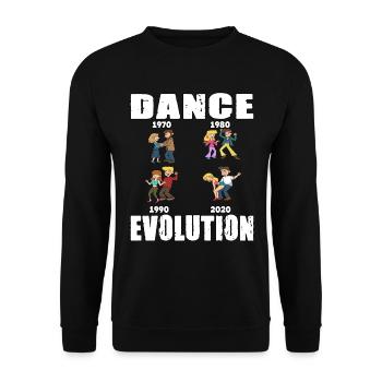 Dance Evolution für einen Tänzer und Tänzerin - Unisex Pullover - Schwarz - Vorne - Alina (178cm) & Michal (187cm)