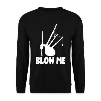 Blow Me Dudelsack - Unisex Pullover - Schwarz - Vorne - Alina (178cm) & Michal (187cm)