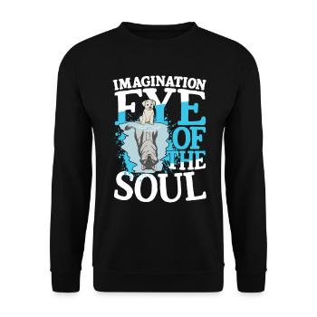 Imagination Eye Of The Soul für jeden Träumer - Unisex Pullover - Schwarz - Vorne - Alina (178cm) & Michal (187cm)