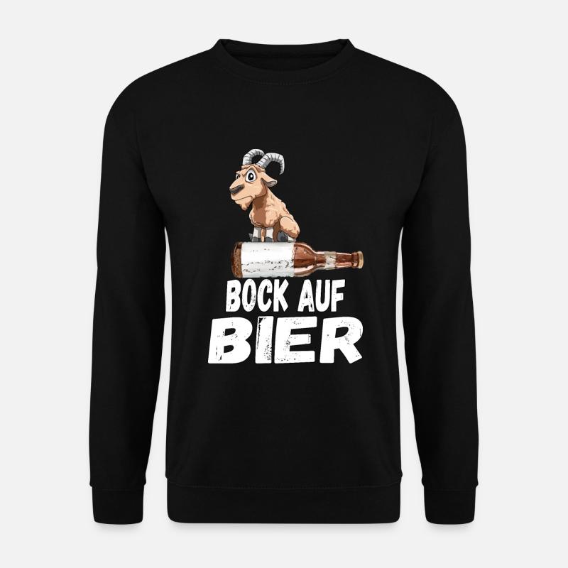 Bock auf Bier - Unisex Pullover - Schwarz
